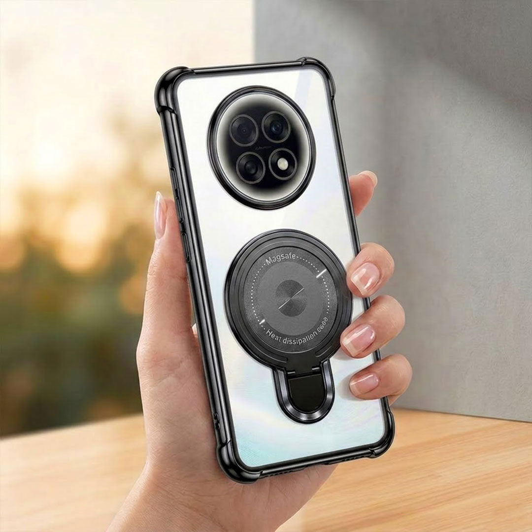 Oppo F31 Pro+ 5G Luxury Four Corner Invincible Bracket Ring Stand Case (Buy 1 Get 1 Free Surprise Cover)