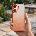 Vivo V60 5G Luxury Shockproof Shimmer Airbag Cosmic Orange Case