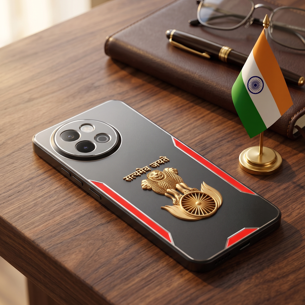 Vivo Y58 5G Satyamev Jayate 3D Metal Aluminium Back Case
