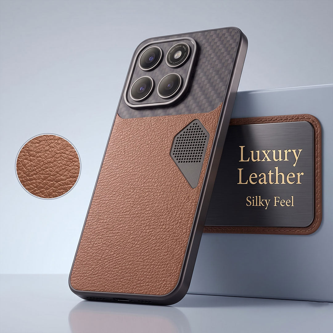 Motorola Edge 60 Pro 5G Carbon Fiber Heat Dissipation Leather Hybrid Phone Case