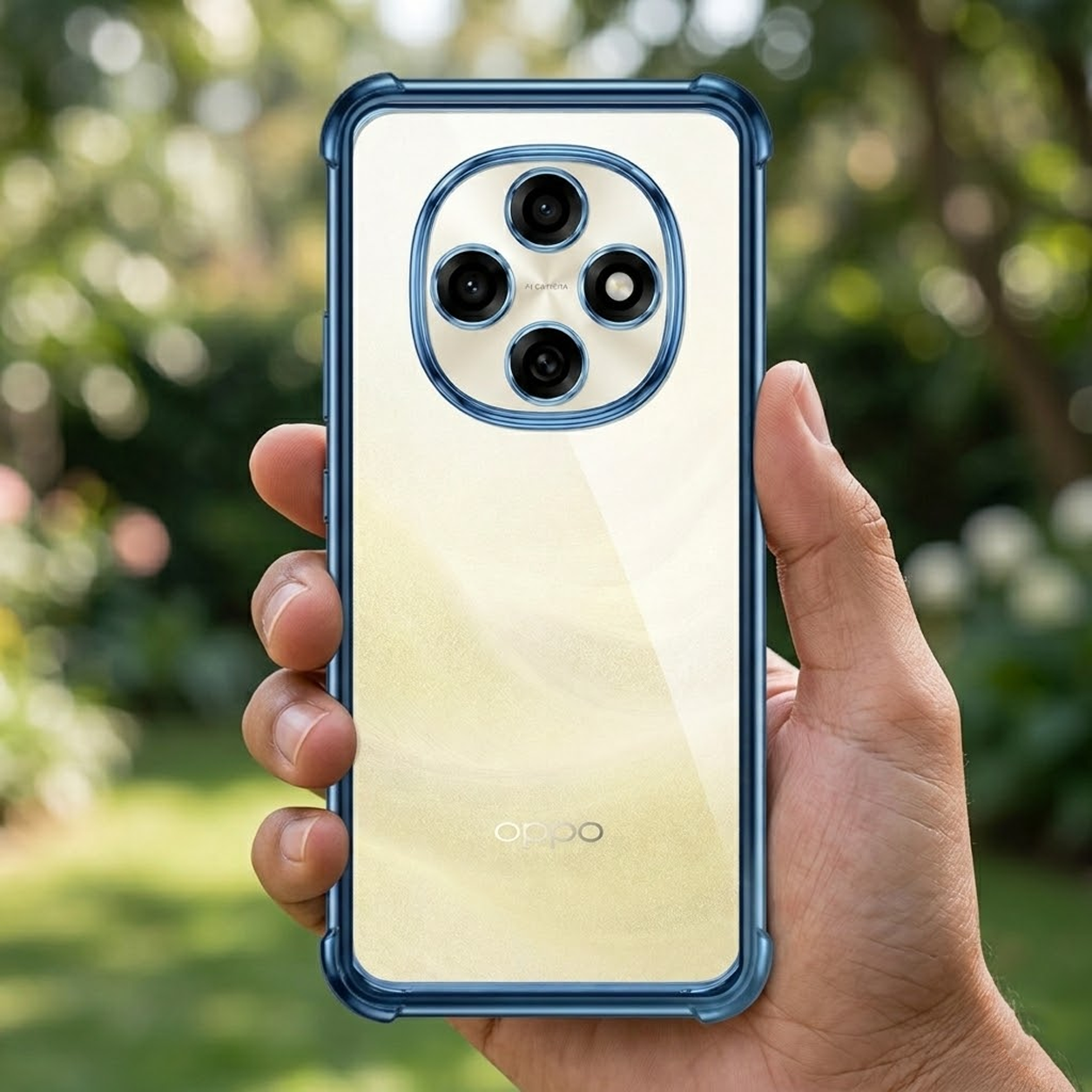 Oppo F31 Pro 5G Anti-Yellow Electroplating Transparent Airbags Case