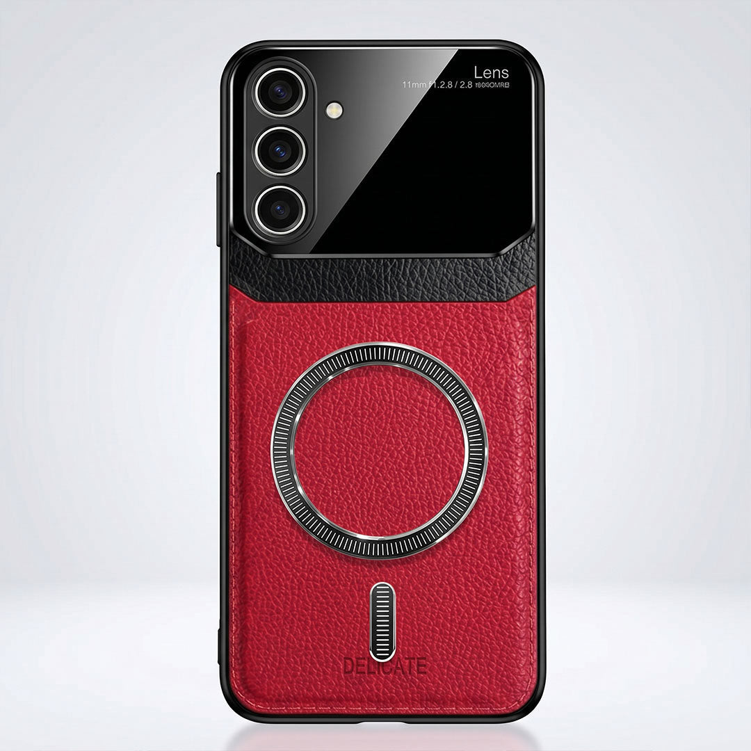 Samsung Galaxy A54 5G Premium Magsafe Magnetic Leather Lens Protective Case