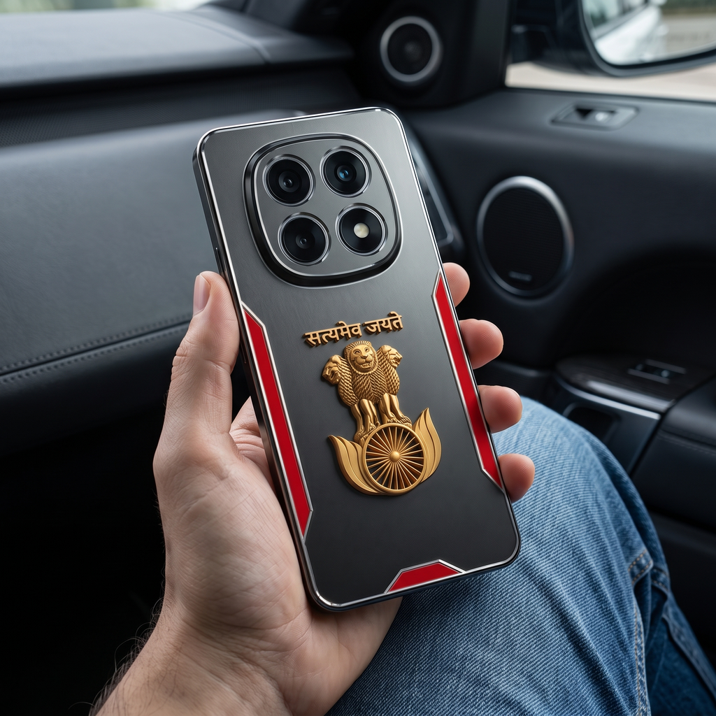 Oppo F29 Pro 5G Satyamev Jayate 3D Metal Aluminium Back Case