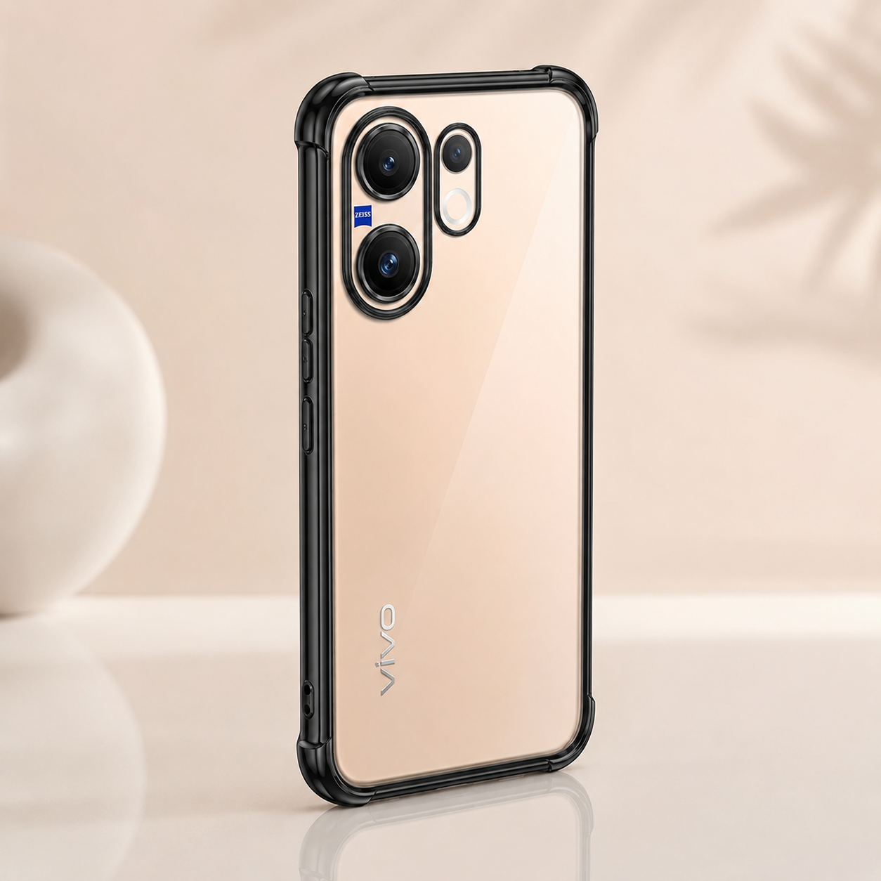 Vivo X200FE 5G Anti-Yellow Electroplating Transparent Airbags Case