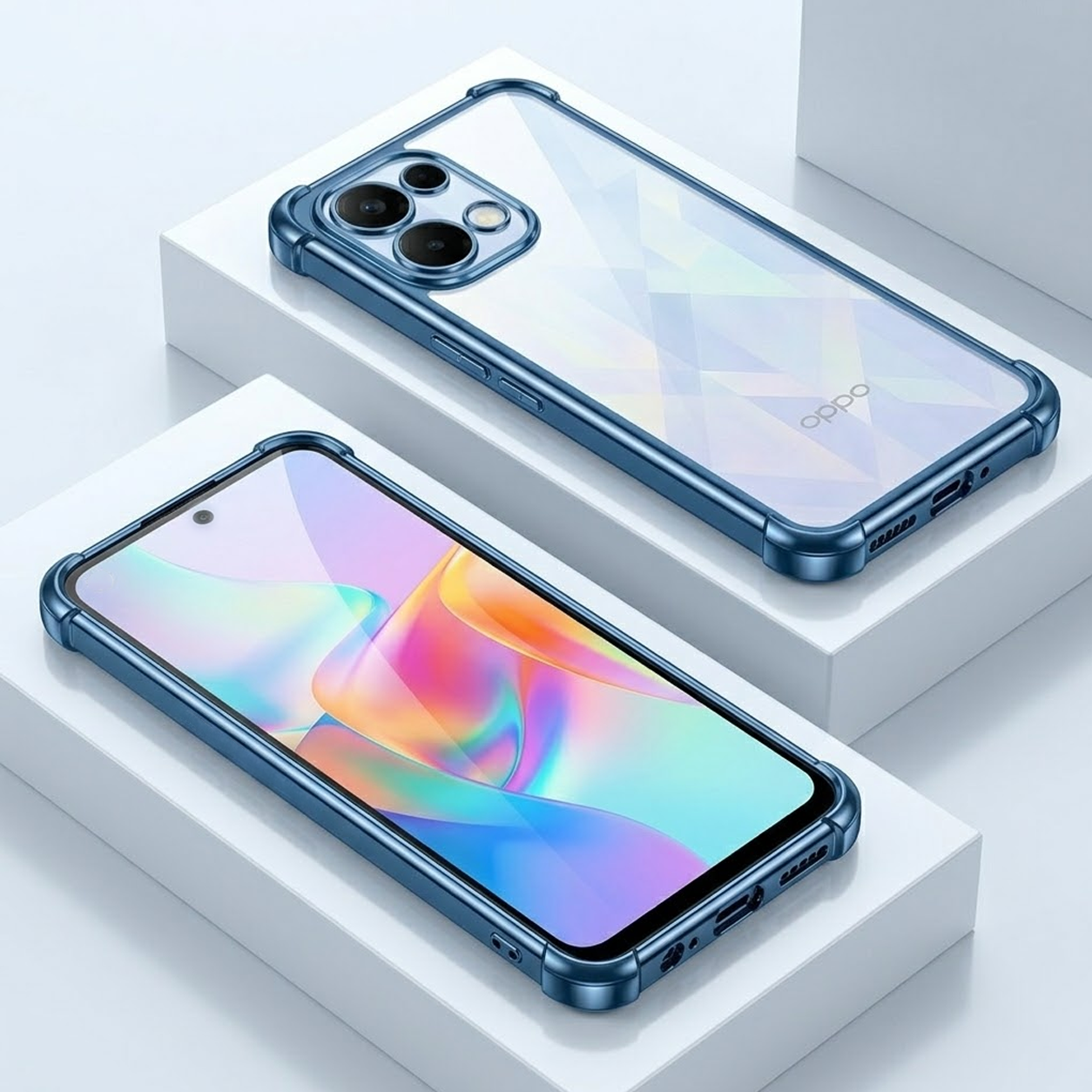 Oppo K13 5G Anti-Yellow Electroplating Transparent Airbags Case