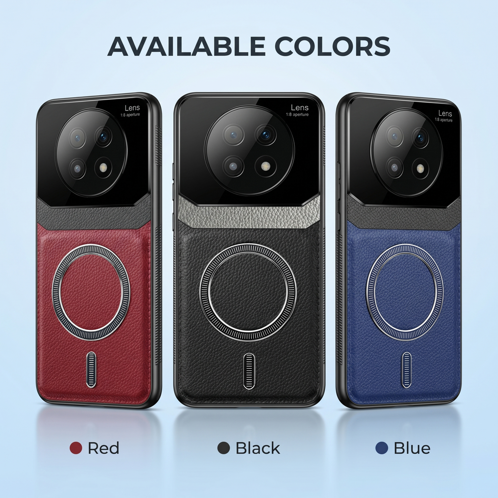 Oppo F29 Pro 5G Premium Magsafe Magnetic Leather Lens Protective Case
