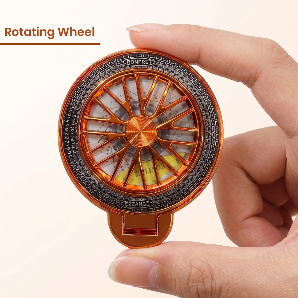 Vivo V40 Pro 5G Stress Buster Wheel Rotating Airbag Cosmic Orange Case