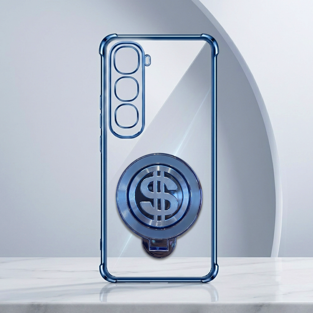 Vivo Y400 Pro 5G Four Corner Airbags 100% Original Astro Money Magnet Rotating Dollar Case