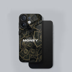 Vivo V60 5G Premium Acrylic Shockproof Glass Back Case (Time Is Money)