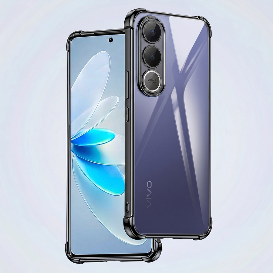Vivo V70FE 5G Anti-Yellow Electroplating Transparent Airbags Case