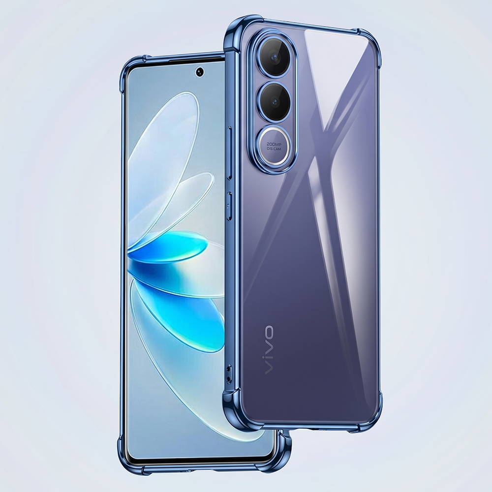 Vivo V70FE 5G Anti-Yellow Electroplating Transparent Airbags Case