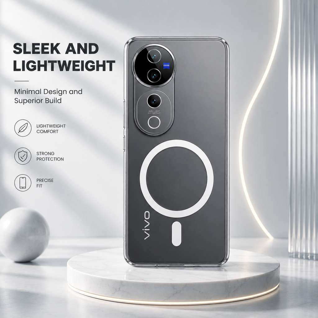 Vivo V40 Pro 5G Clear Anti-Yellow MagSafe Protective Case