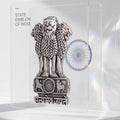 Oppo F29 Pro 5G Compatible Satyamev Jayate 3D Metal Emblem Sticker