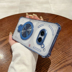 Nothing Phone 2a 5G Luxury Four Corner Invincible Bracket Ring Stand Case