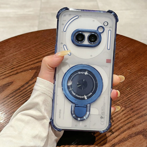 Nothing Phone 2a 5G Luxury Four Corner Invincible Bracket Ring Stand Case
