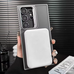 Samsung Galaxy S23 Ultra/S24 Ultra 5G New Frosted Matte Magnetic Metal Kickstand Shockproof Phone Case Cover