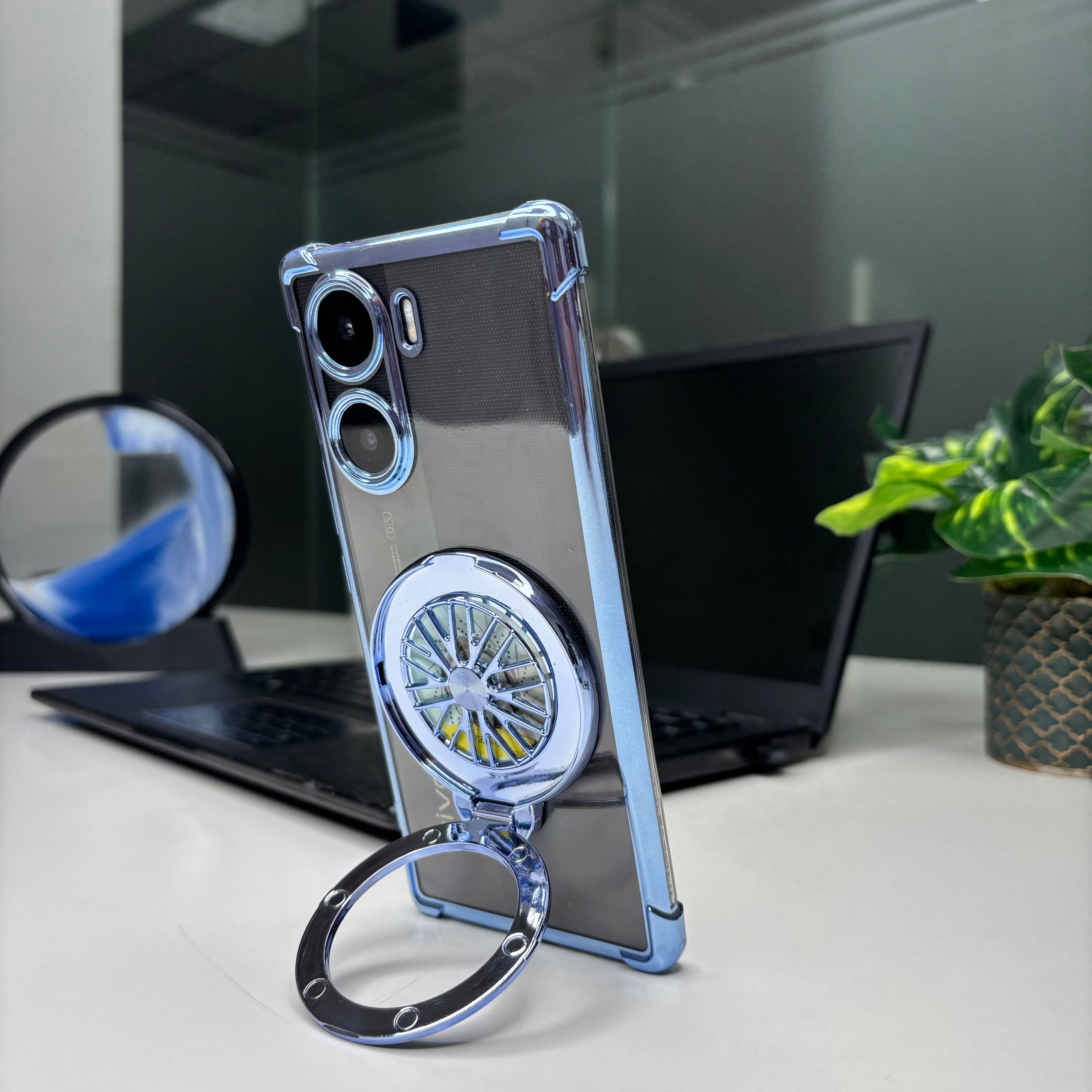 Vivo V29e 5G Premium Stress Buster Wheel Rotating Shockproof Airbags Case
