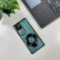 Vivo V30 Pro 5G Original Luxury Magnifier Ring Stand Shockproof Airbags Corner Case