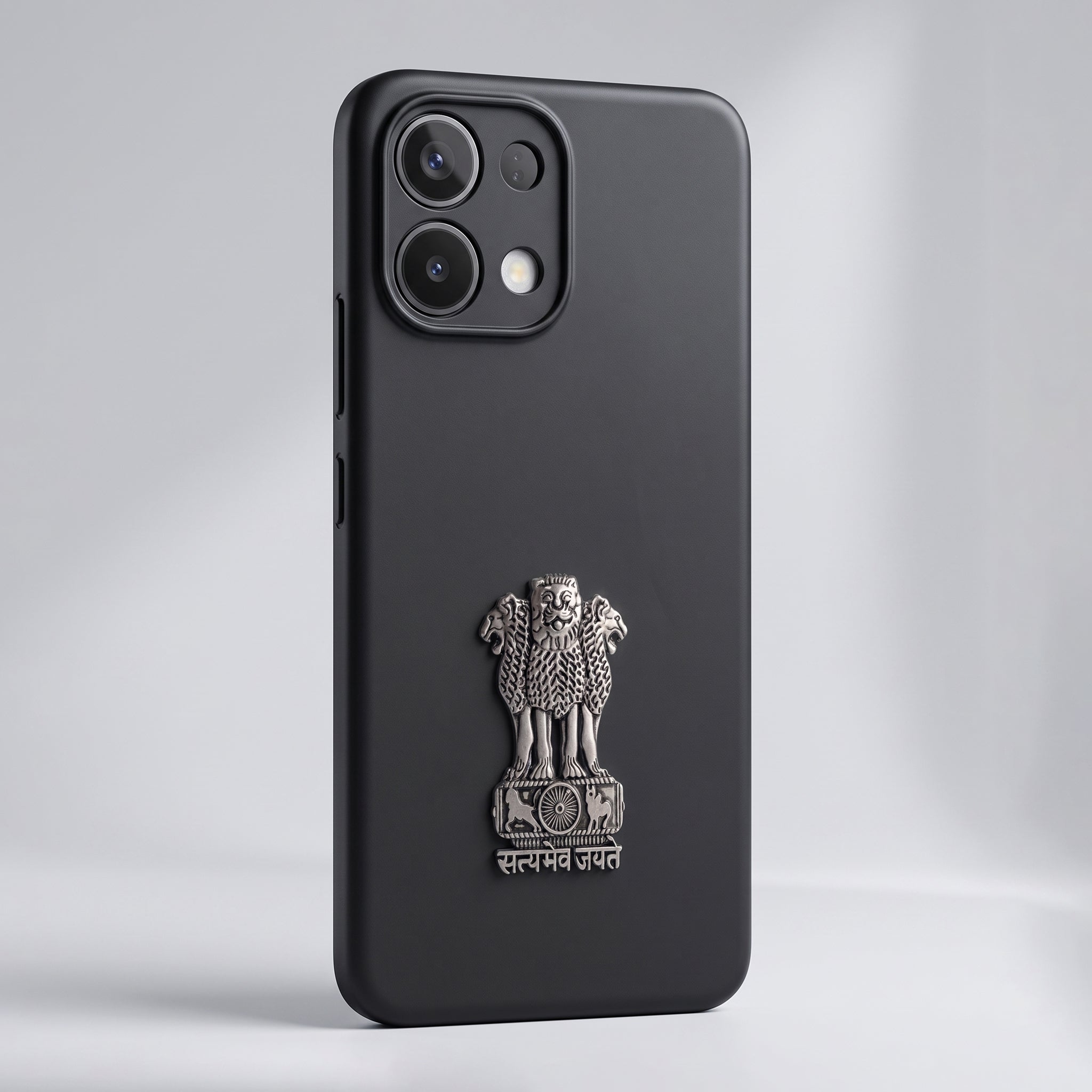 Oppo K13 5G Compatible Satyamev Jayate 3D Metal Emblem Sticker
