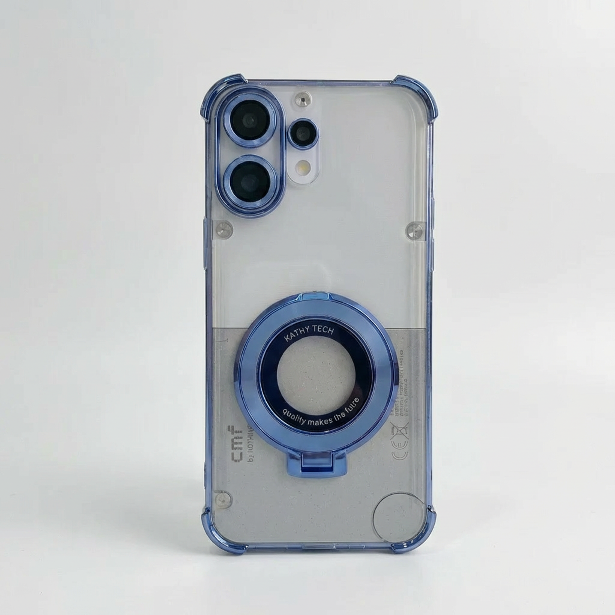 Nothing Phone 2 Pro 5G Original Luxury Magnifier Ring Stand Shockproof Airbags Corner Case