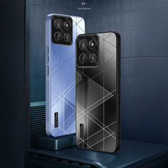 Motorola Edge 60 Fusion 5G Triangle Pattern Matte Back Shockproof Case