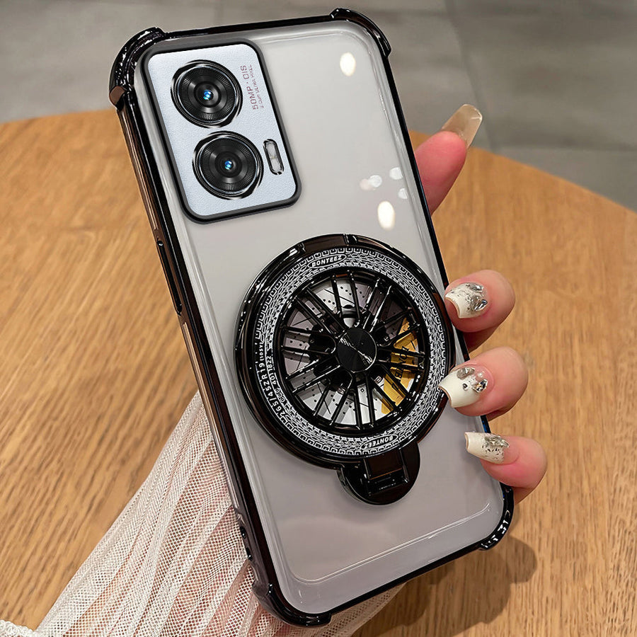 Motorola Edge 50 Fusion 5G Premium Stress Buster Wheel Rotating Shockproof Airbags Case