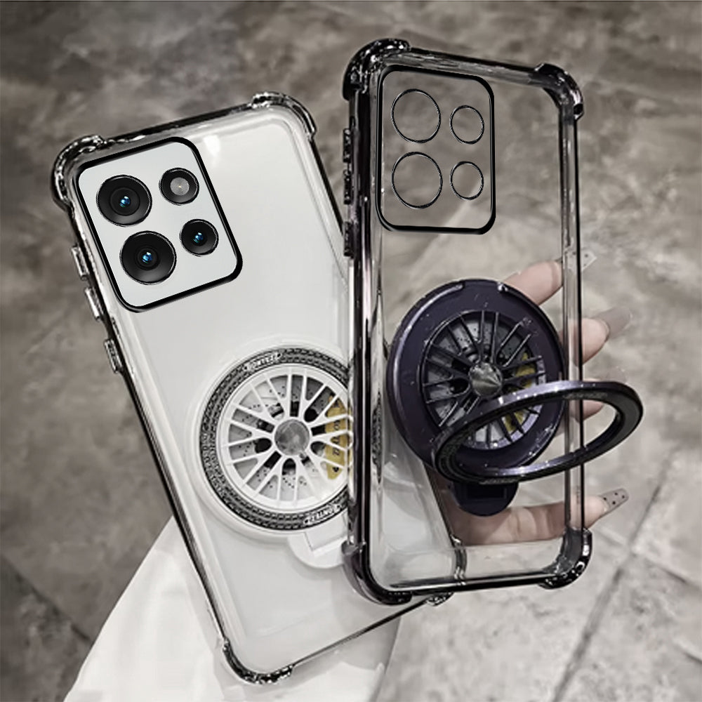 Motorola Edge 50 Neo 5G Premium Stress Buster Wheel Rotating Shockproof Airbags Case