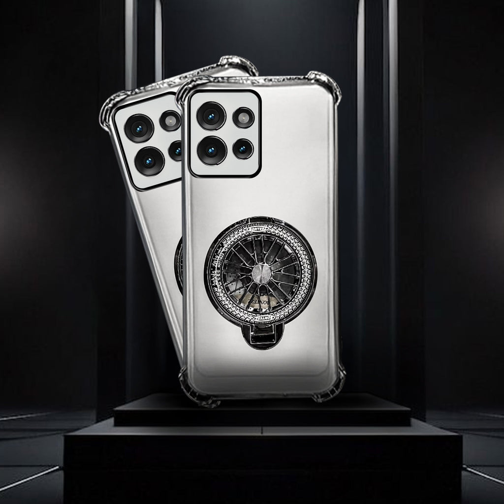 Motorola Edge 50 Neo 5G Premium Stress Buster Wheel Rotating Shockproof Airbags Case