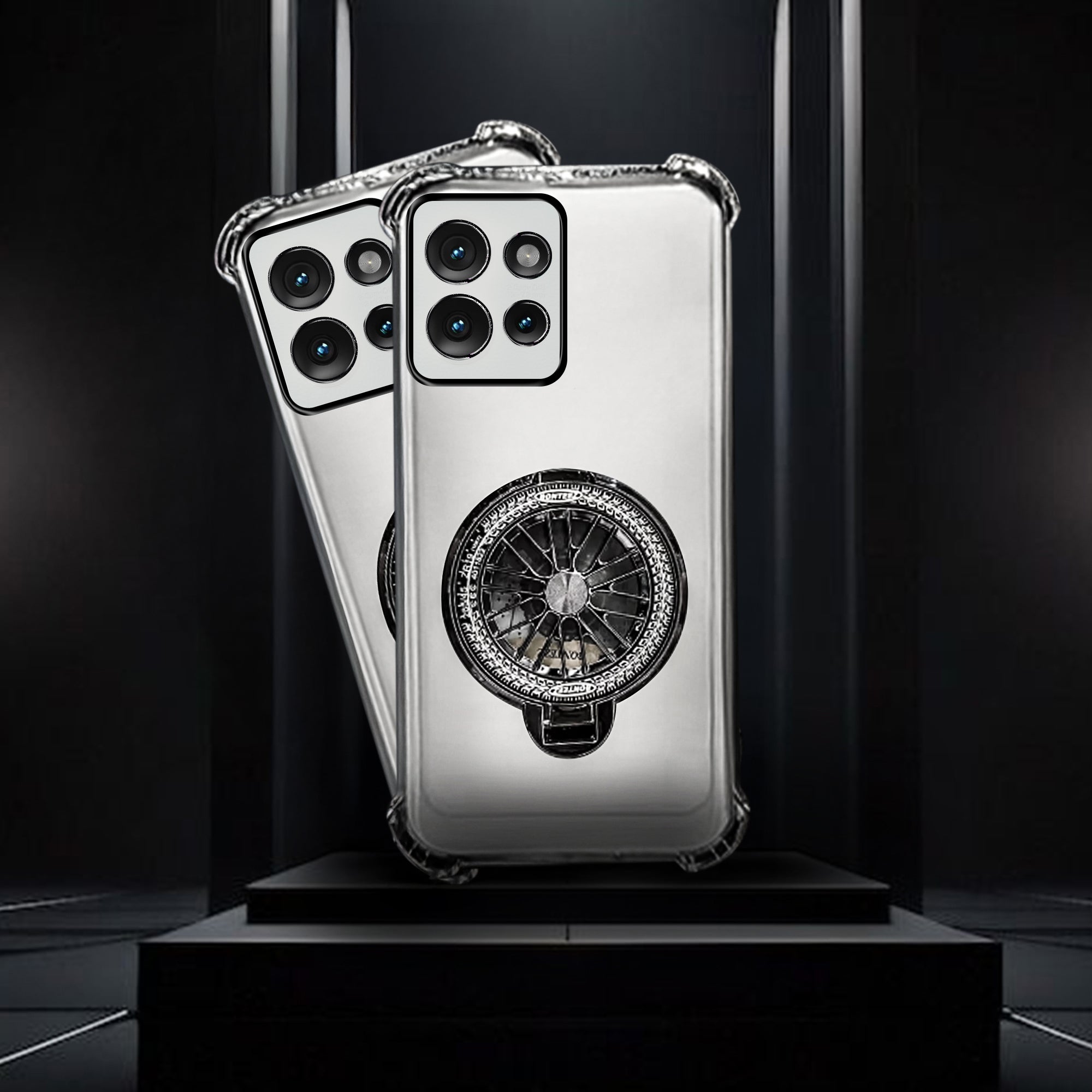 Motorola Edge 50 Neo 5G Premium Stress Buster Wheel Rotating Shockproof Airbags Case