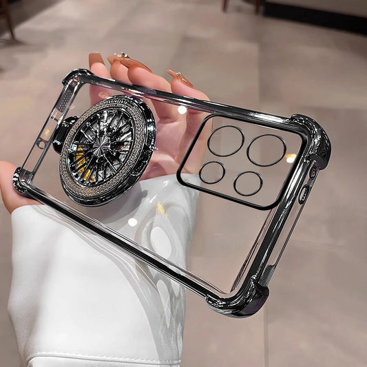 Motorola Edge 50 Neo 5G Premium Stress Buster Wheel Rotating Shockproof Airbags Case