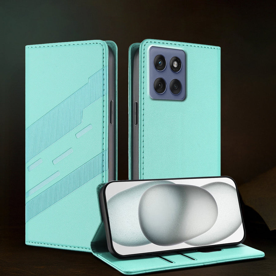 Motorola Edge 60 Fusion 5G Magnetic Embossed Multi-Functional Wallet Retro PU Leather Flip Case