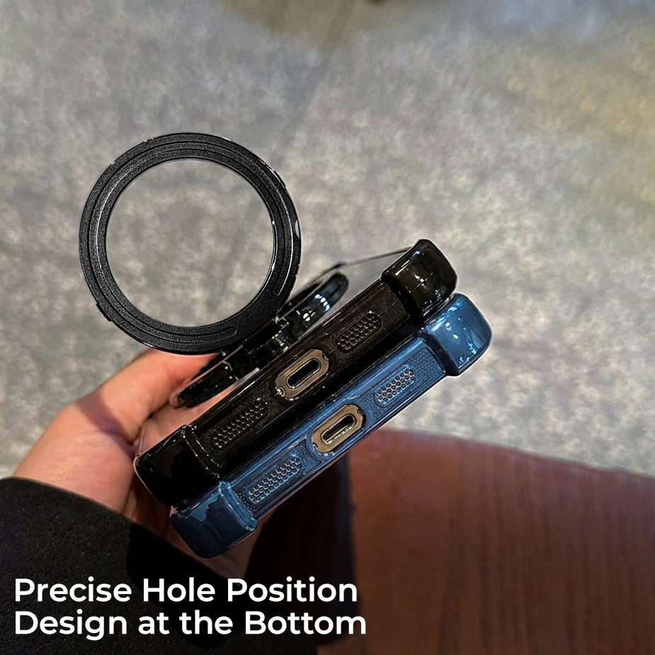 Nothing Phone 2 Pro 5G Luxury Four Corner Invincible Bracket Ring Stand Case