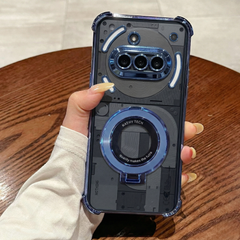Nothing Phone 3a 5G Original Luxury Magnifier Ring Stand Shockproof Airbags Corner Case