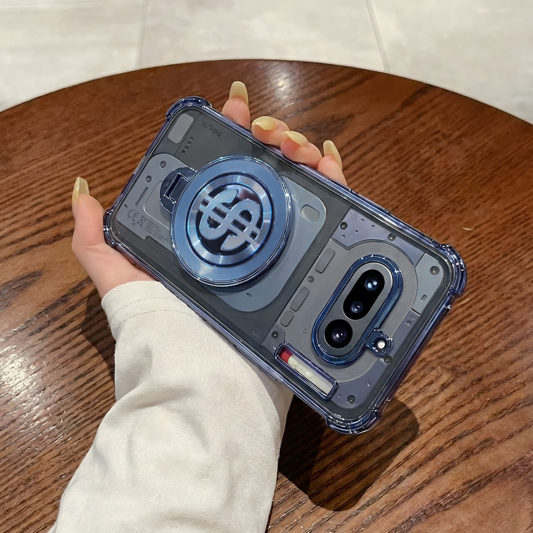Nothing Phone 4a 5G Four Corner Airbags 100% Original Astro Money Magnet Rotating Dollar Case