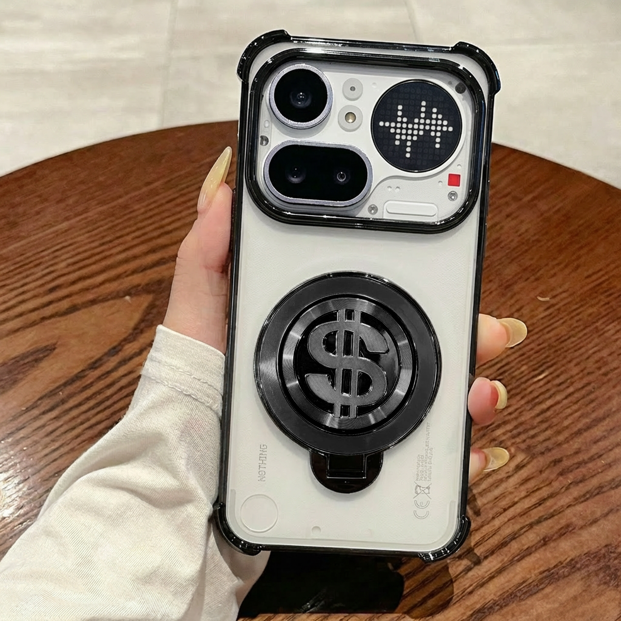 Nothing Phone 4a Pro 5G Four Corner Airbags 100% Original Astro Money Magnet Rotating Dollar Case