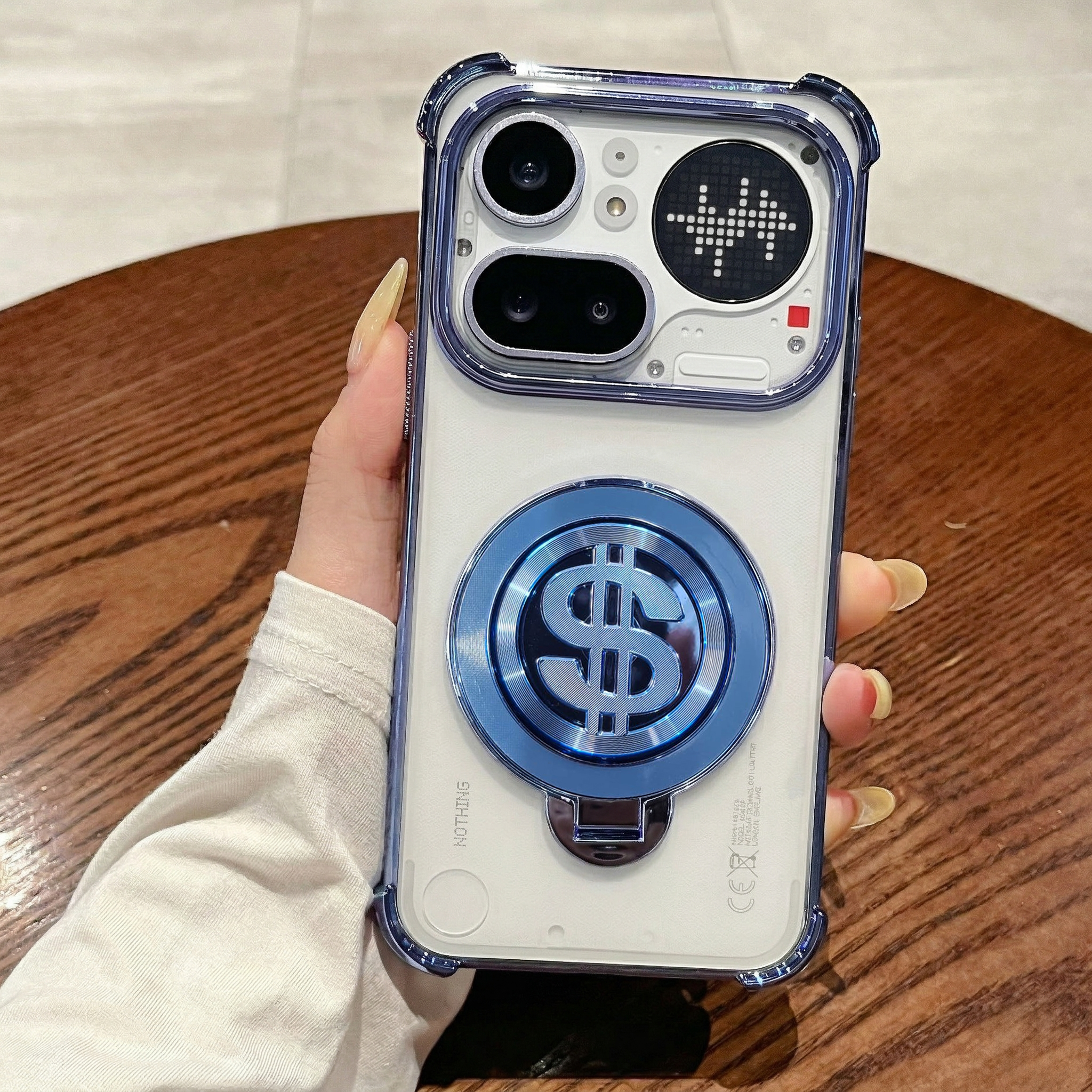 Nothing Phone 4a Pro 5G Four Corner Airbags 100% Original Astro Money Magnet Rotating Dollar Case