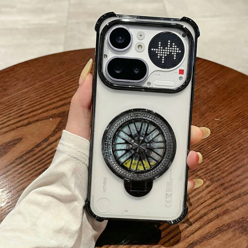 Nothing Phone 4a Pro 5G Premium Stress Buster Wheel Rotating Shockproof Airbags Case