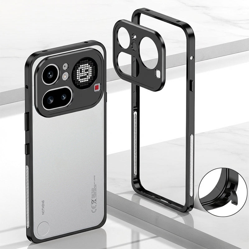 Nothing Phone 4a Pro 5G Aluminium Metal Frame Case With Metal Camera Lens Protection