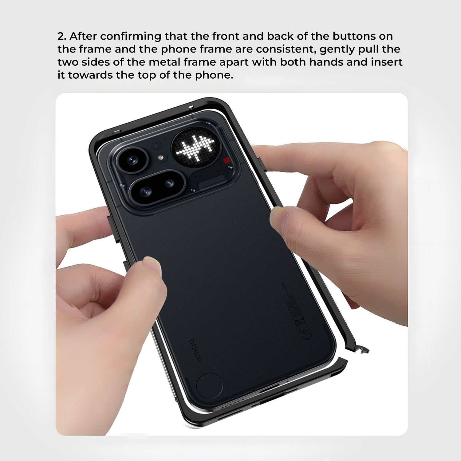 Nothing Phone 4a Pro 5G Aluminium Metal Frame Case With Metal Camera Lens Protection