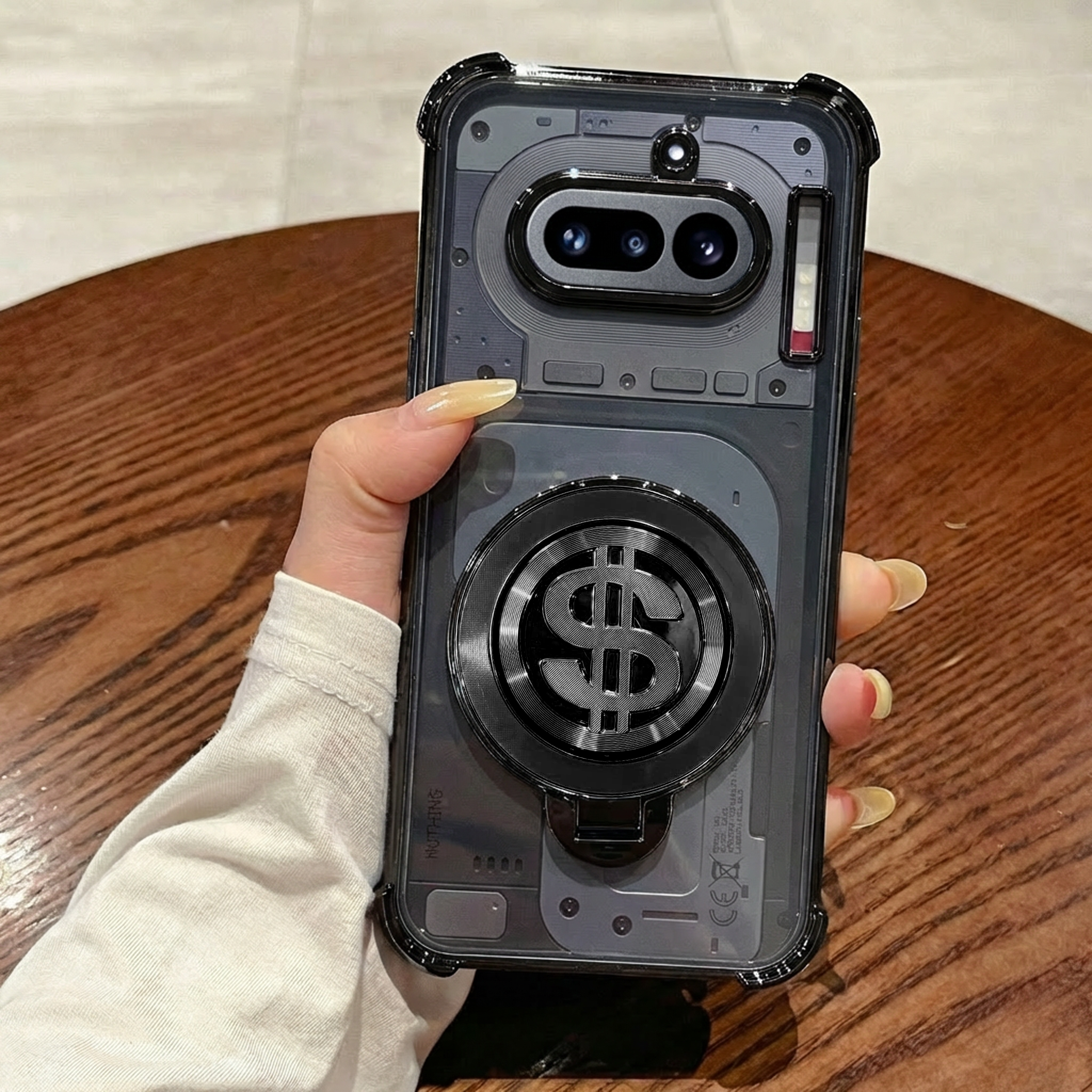 Nothing Phone 4a 5G Four Corner Airbags 100% Original Astro Money Magnet Rotating Dollar Case