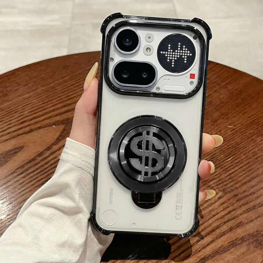 Nothing Phone 4a Pro 5G Four Corner Airbags 100% Original Astro Money Magnet Rotating Dollar Case