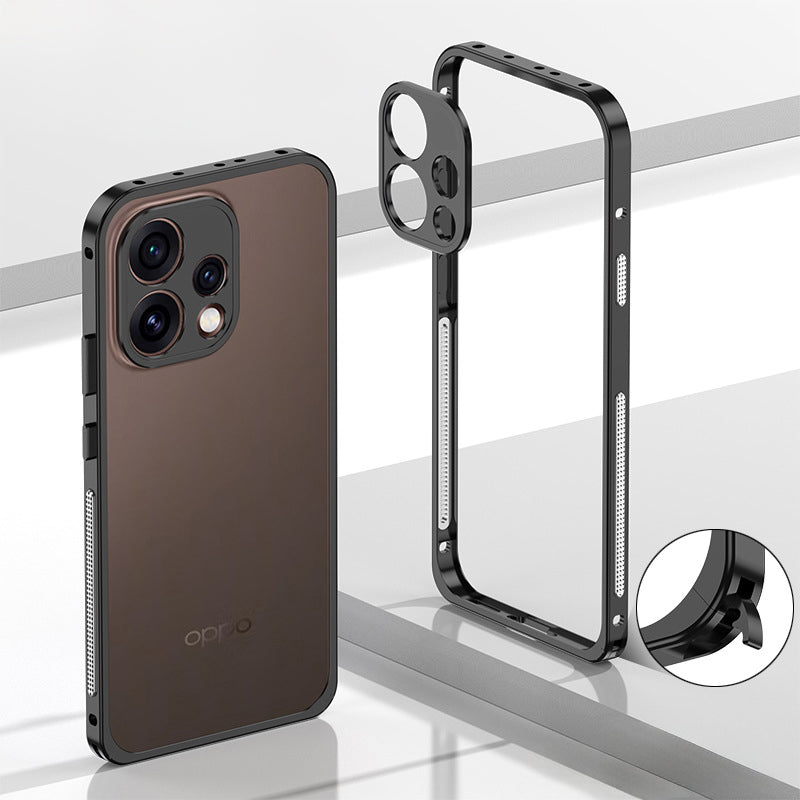 Oppo Reno 15 5G Aluminium Metal Frame Case With Metal Camera Lens Protection