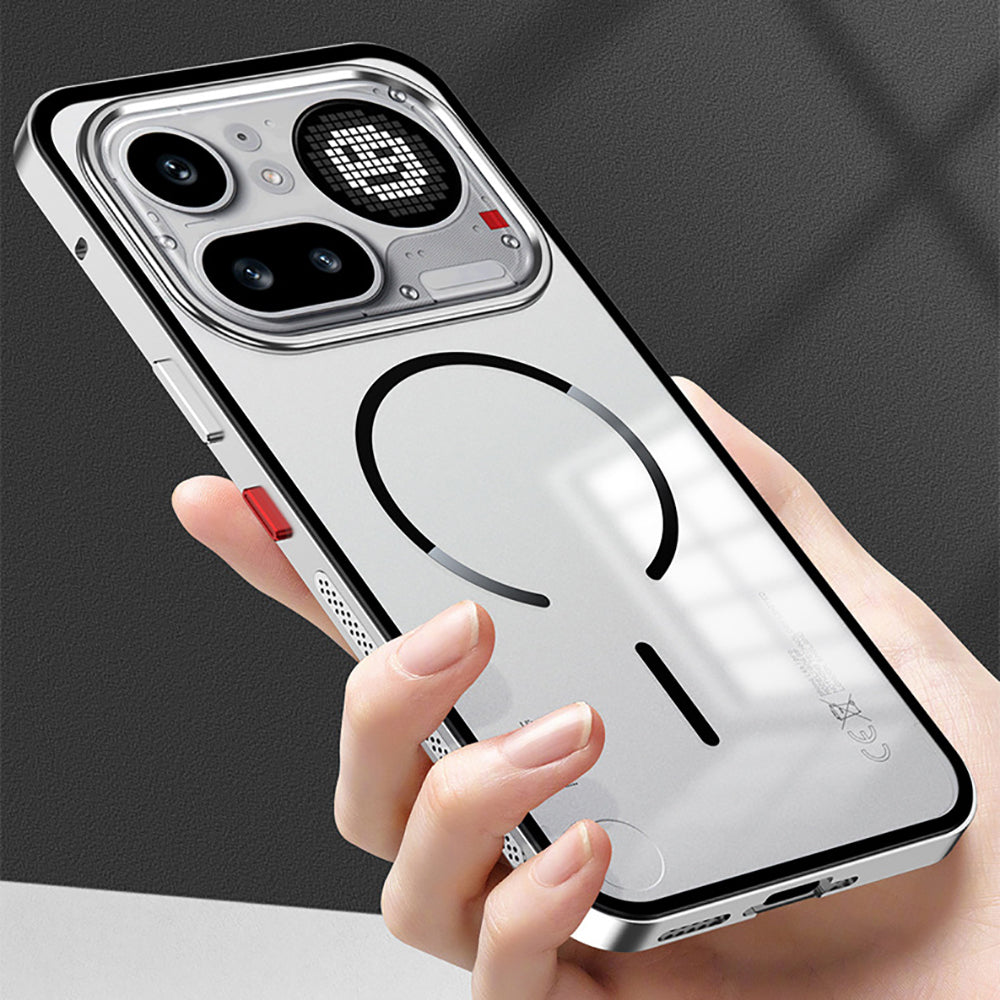 Nothing Phone 4a Pro 5G Aluminium Metal Bumper Shield Transparent Back Case