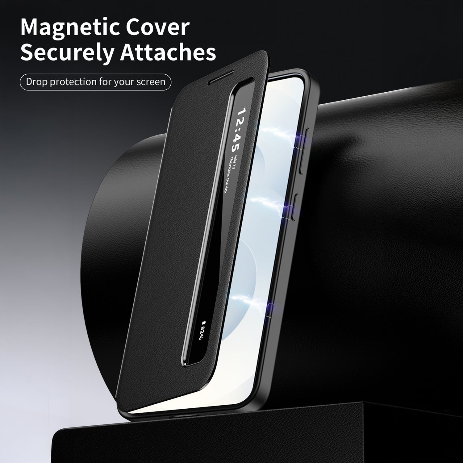 Samsung Galaxy S24 FE 5G Smart Side Window Flip Leather Case