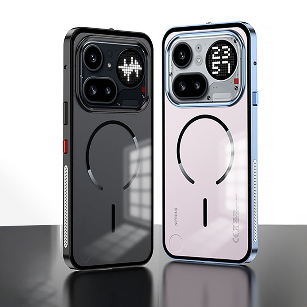 Nothing Phone 4a Pro 5G Aluminium Metal Bumper Shield Transparent Back Case