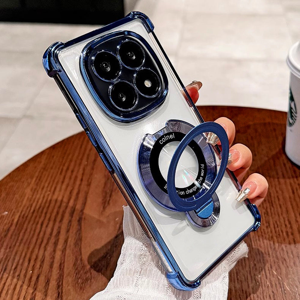 Oppo F29 Pro 5G Original Luxury Magnifier Ring Stand Shockproof Airbags Corner Case