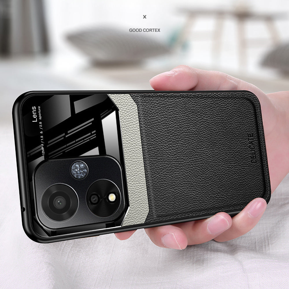 Oppo A59 5G Premium Leather Lens Protective Case