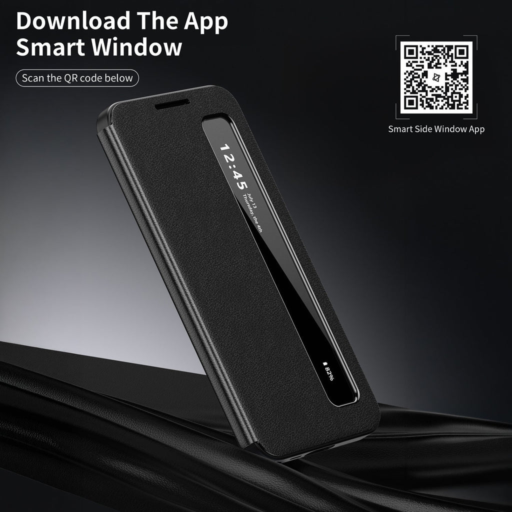 Samsung Galaxy A56 5G Smart Side Window Flip Leather Case