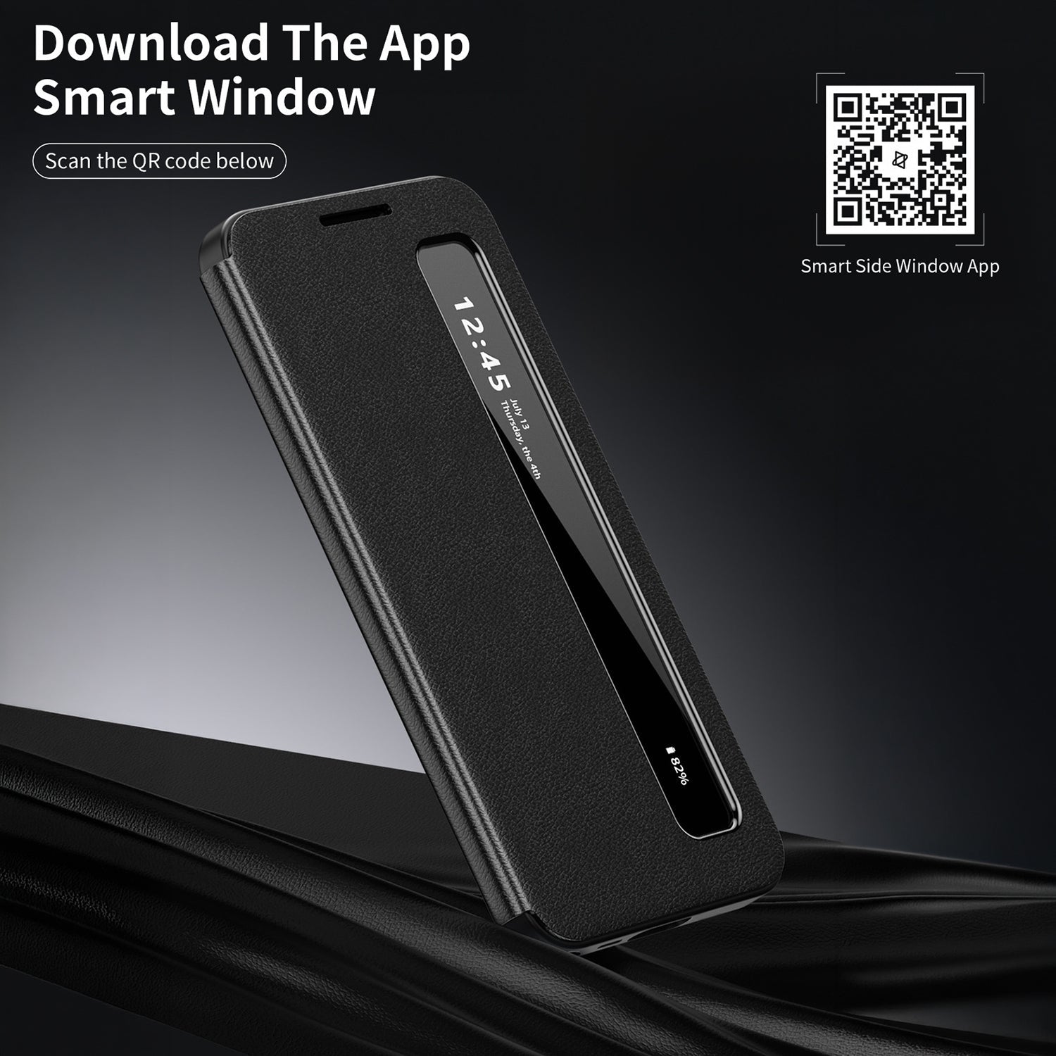 Samsung Galaxy S24 5G Smart Side Window Flip Leather Case