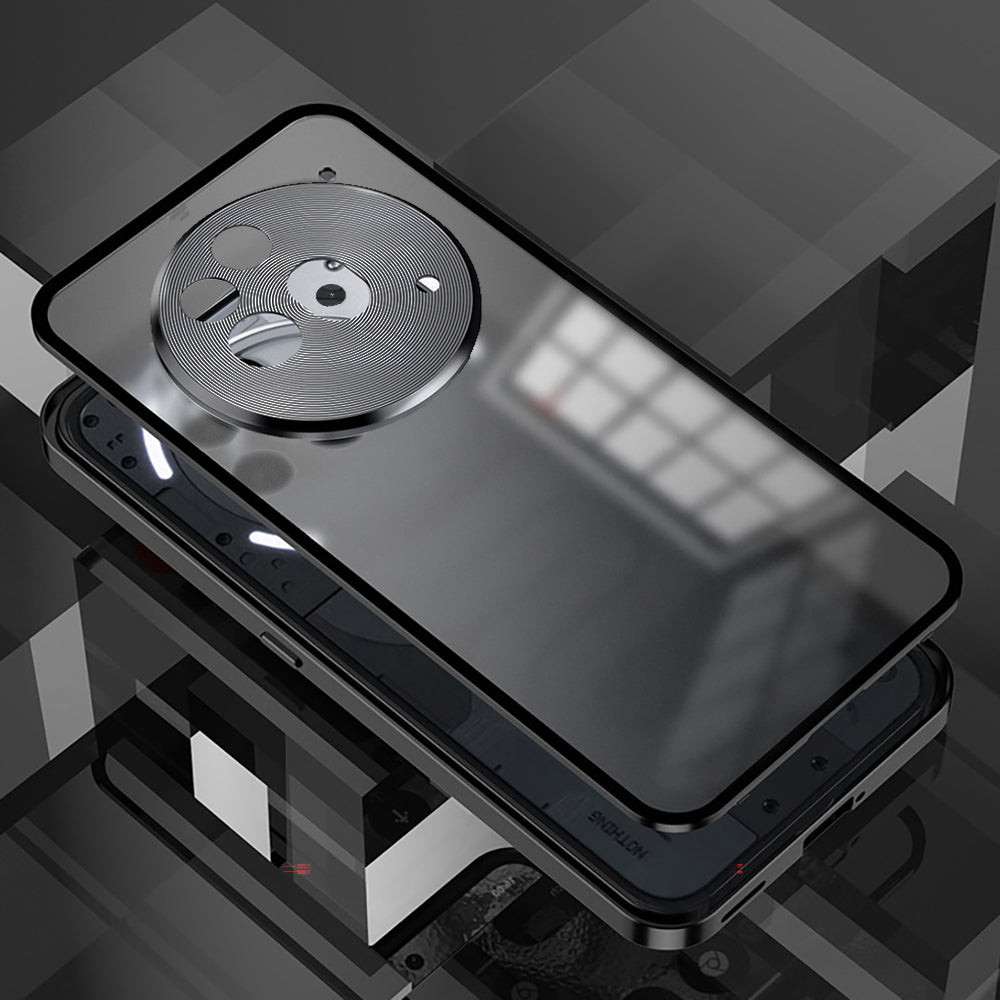 Nothing Phone 3a Pro 5G Aluminium Metal Bumper Shield Transparent Back Case